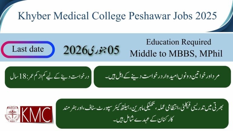 Khyber Medical College Peshawar Jobs
