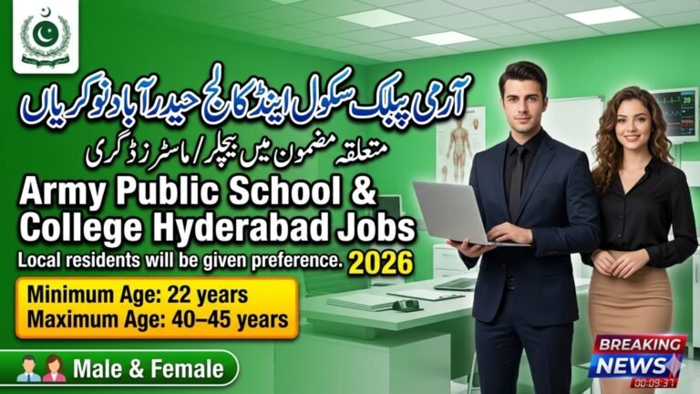 Army Public School & College Hyderabad Jobs April 2026 apply
